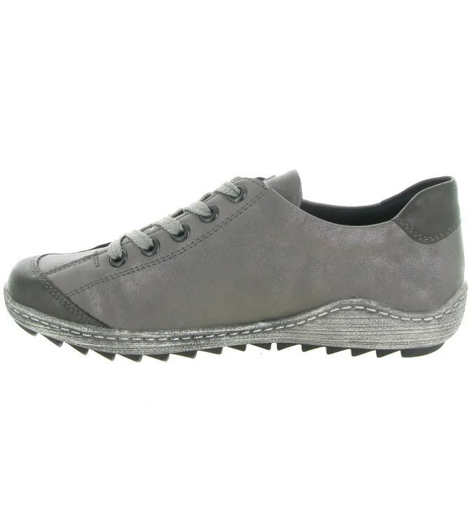 chaussures a lacets - Détente - femme - Synthétique - Gris - Remonte