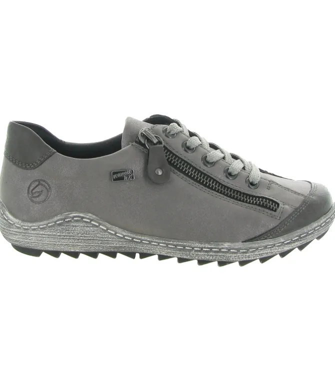 chaussures a lacets - Détente - femme - Synthétique - Gris - Remonte