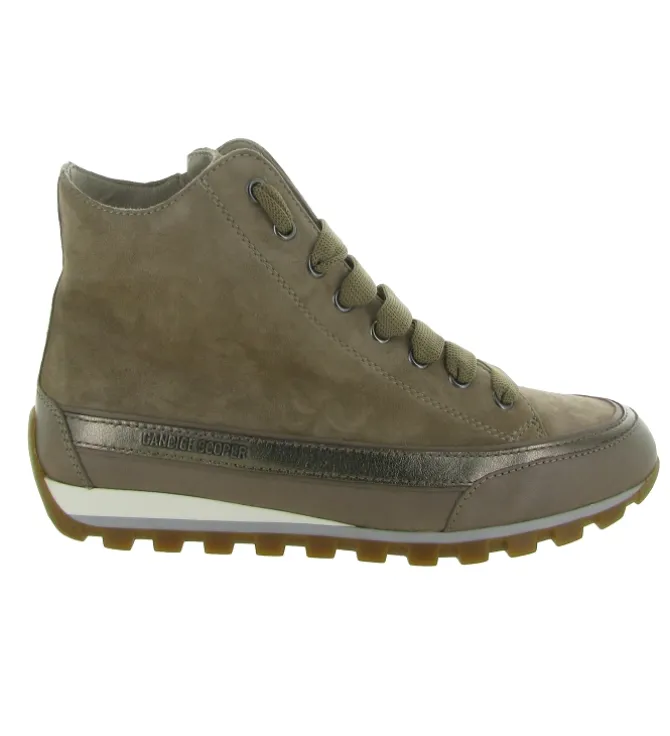 chaussures a lacets - Détente - femme - Cuir - Gris - Candice cooper