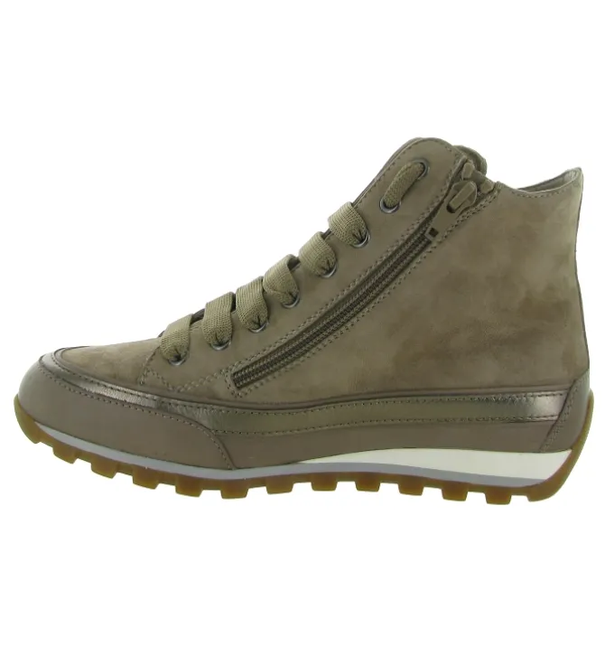chaussures a lacets - Détente - femme - Cuir - Gris - Candice cooper