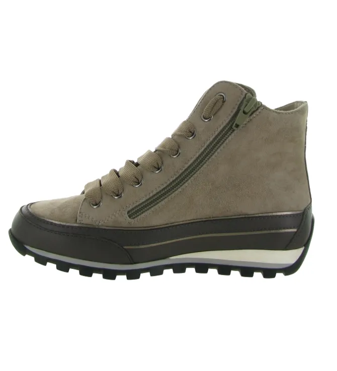 chaussures a lacets - Détente - femme - Cuir - Taupe - Candice cooper