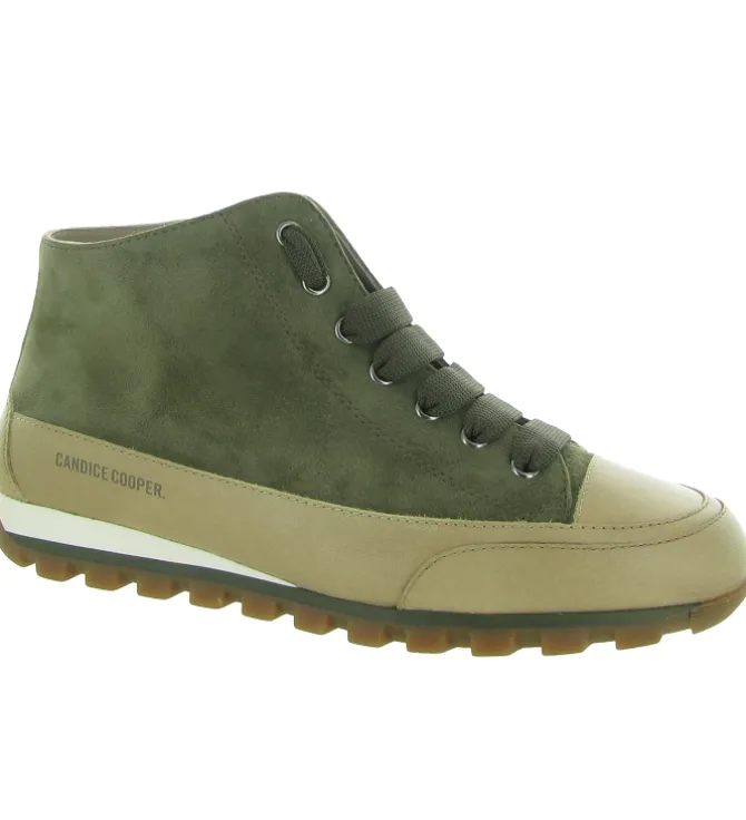 chaussures a lacets - Détente - femme - Cuir - Kaki - Candice cooper