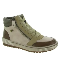 chaussures a lacets - Détente - femme - Cuir - Beige - Remonte