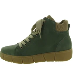 chaussures a lacets - Détente - femme - Cuir - Vert - Remonte