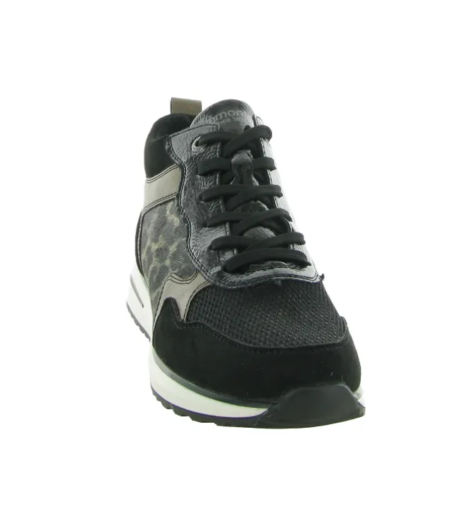 chaussures a lacets - Détente - femme - Cuir - Noir - Remonte