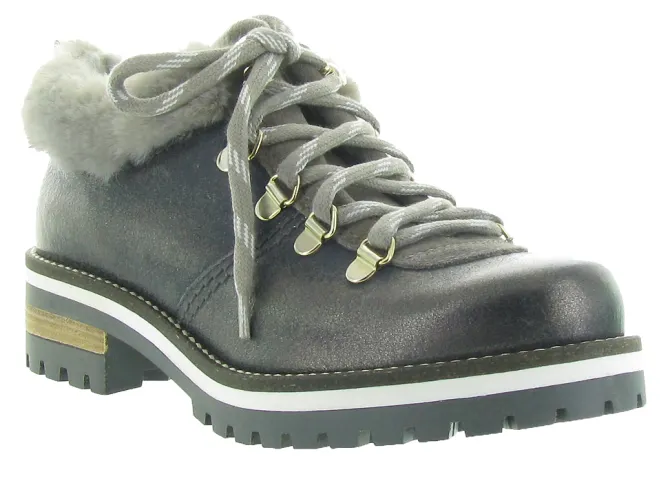 chaussures a lacets - Détente - femme - Cuir - Anthracite - Armando