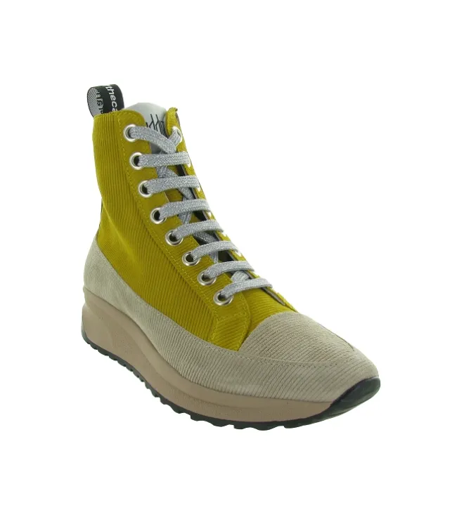 chaussures a lacets - Détente - femme - Nubuck - Jaune - Vaddia