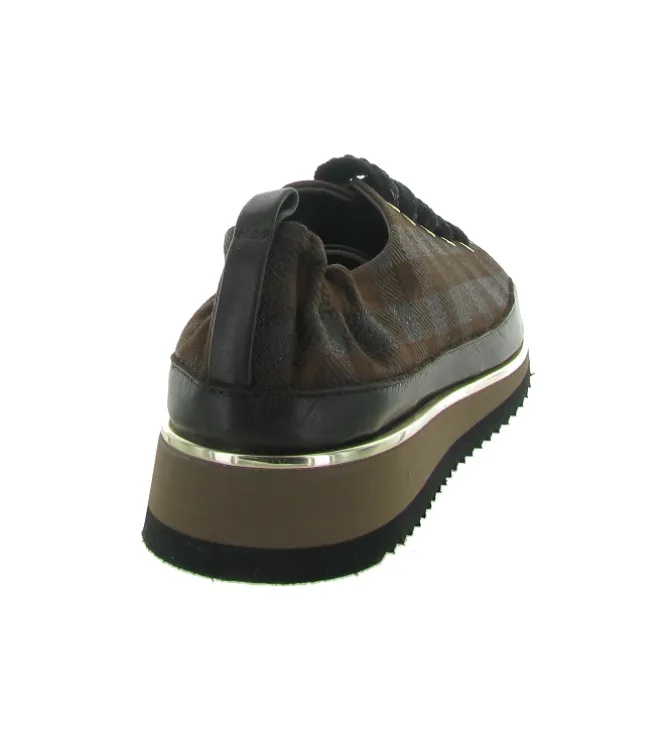 chaussures a lacets - Détente - femme - Cuir - Marron - Xsa