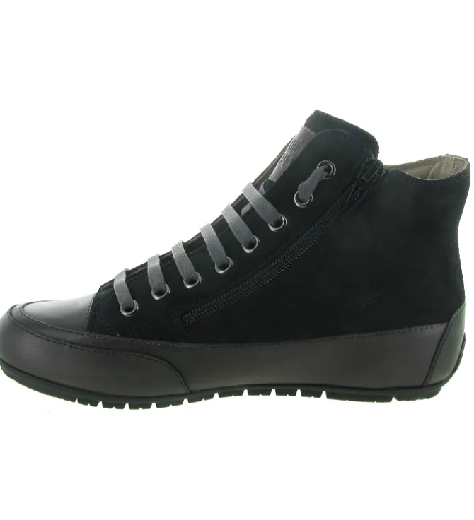 chaussures a lacets - Détente - femme - Cuir - Noir - Candice cooper