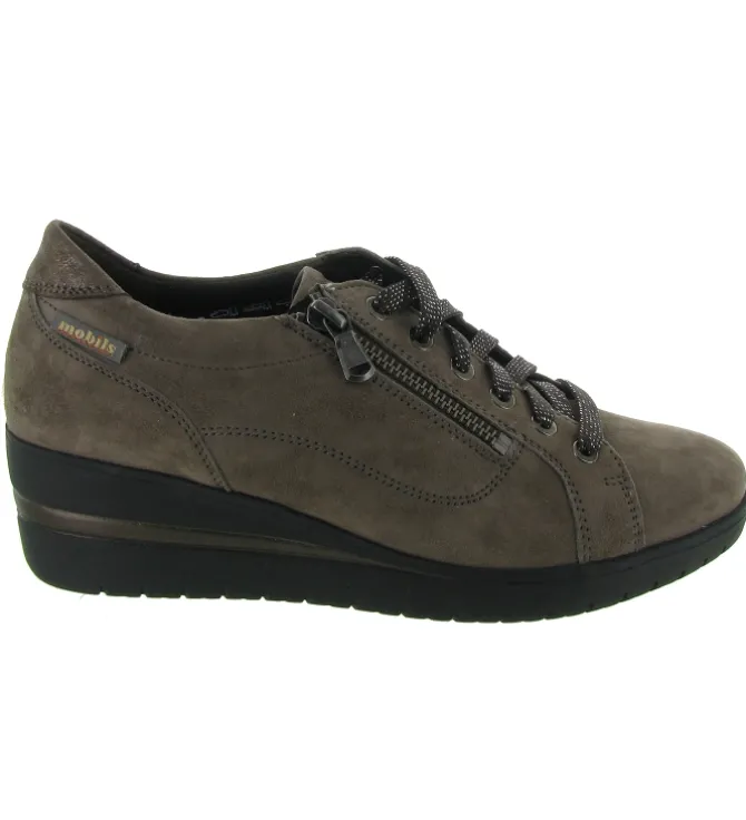 chaussures a lacets - Détente - femme - Cuir - Gris - Mephisto