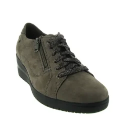 chaussures a lacets - Détente - femme - Cuir - Gris - Mephisto