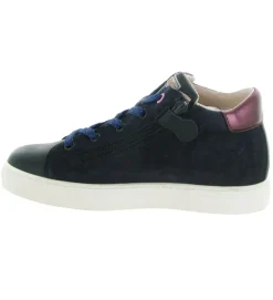 chaussures a lacets - - junior fille - Cuir - Bleu Marine - Acebos