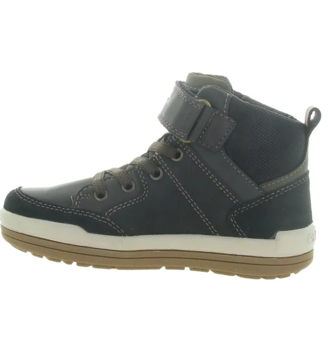 chaussures a lacets - - junior garcon - Synthétique - Gris - Geox