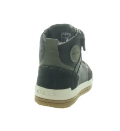 chaussures a lacets - - junior garcon - Synthétique - Gris - Geox