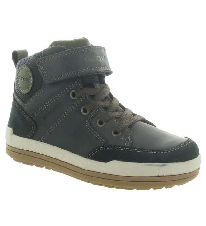 chaussures a lacets - - junior garcon - Synthétique - Gris - Geox