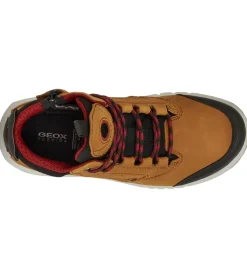 chaussures a lacets - - junior garcon - Nubuck - Jaune - Geox