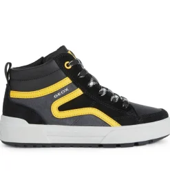 chaussures a lacets - - junior garcon - Synthétique - Noir - Geox
