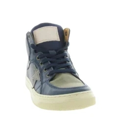 chaussures a lacets - - junior garcon - Cuir - Bleu - Bisgaard