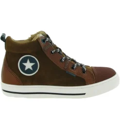 chaussures a lacets - - junior garcon - Nubuck - Marron - Acebos