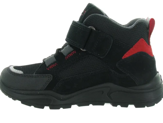 chaussures a scratch - - junior garcon - Synthétique - Noir - Superfit