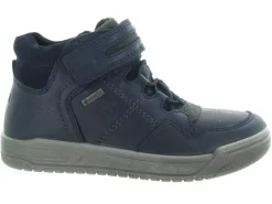 chaussures a scratch - - junior garcon - Cuir - Bleu Marine - Superfit