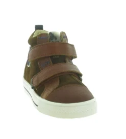 chaussures a scratch - - junior garcon - Nubuck - Marron - Acebos