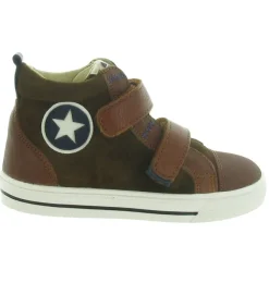 chaussures a scratch - - junior garcon - Nubuck - Marron - Acebos