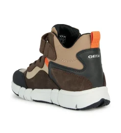 chaussures a scratch - - junior garcon - Synthétique - Marron - Geox