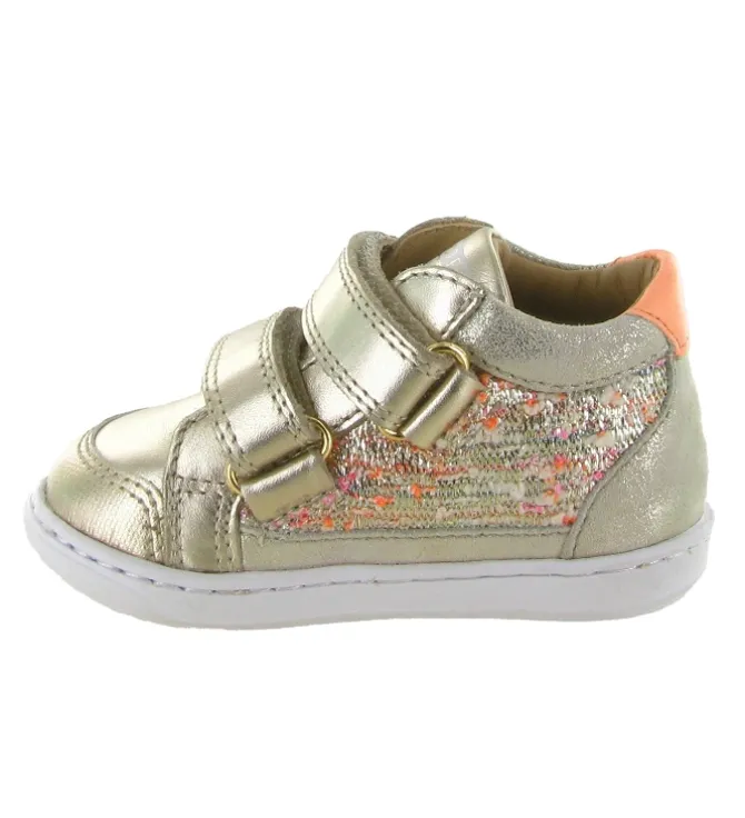 chaussures bebe du 18 au 27 - - bebe fille - Cuir - Or - Shoo pom
