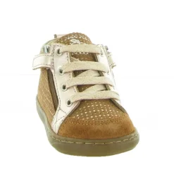 chaussures bebe du 18 au 27 - - bebe fille - Cuir - Camel - Shoo pom