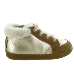 chaussures bebe du 18 au 27 - - bebe fille - Cuir - Bronze - Shoo pom
