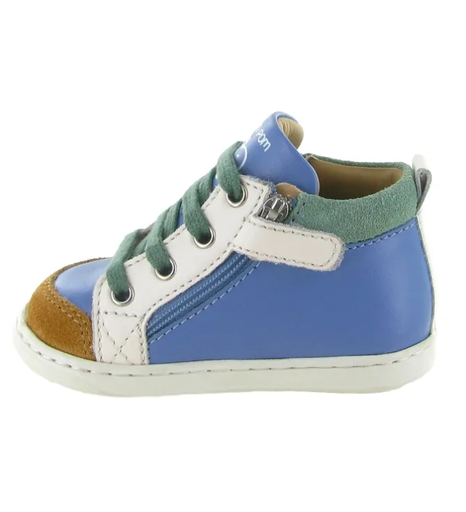 chaussures bebe du 18 au 27 - - bebe garcon - Nubuck - Bleu - Shoo pom