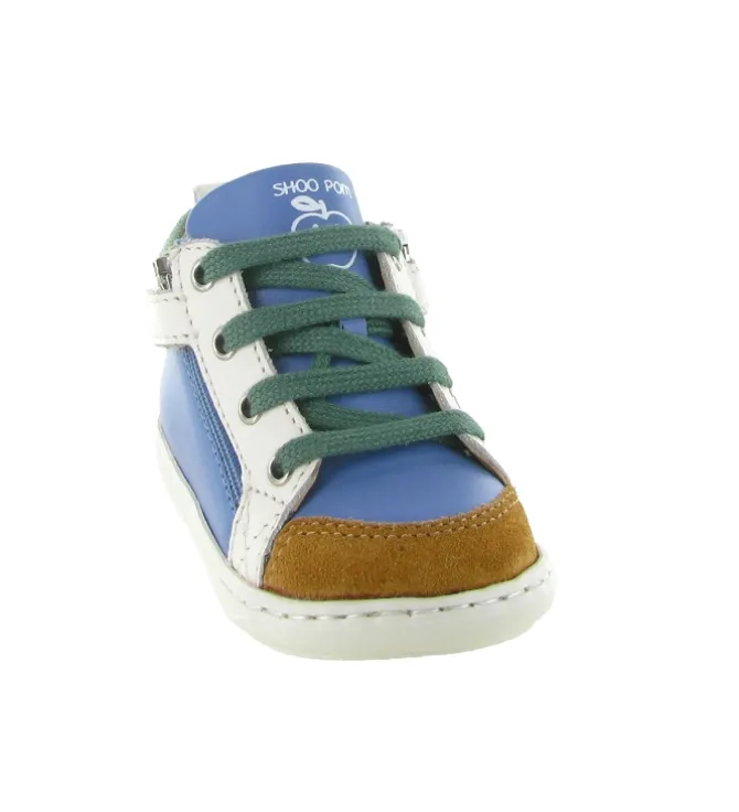 chaussures bebe du 18 au 27 - - bebe garcon - Nubuck - Bleu - Shoo pom