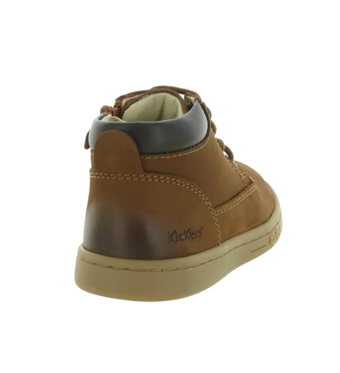 chaussures bebe du 18 au 27 - - bebe garcon - Cuir - Marron - Kickers