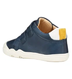 chaussures bebe du 18 au 27 - Semelle souple - bebe garcon - Cuir - Bleu Marine - Geox