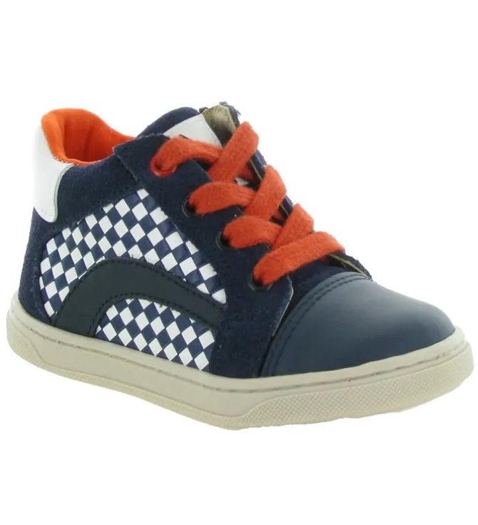 chaussures bebe du 18 au 27 - Semelle souple - bebe garcon - Cuir - Bleu Marine - Acebos