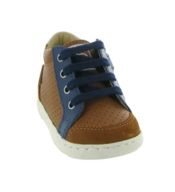 chaussures bebe du 18 au 27 - Semelle souple - bebe garcon - Cuir - Marron - Shoo pom