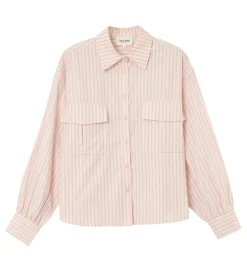 chemise - MANCHE LONGUE - vetement femme - Textile - Rose - Grace and mila