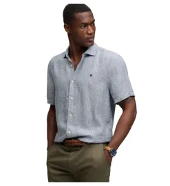 chemise - MANCHE LONGUE - vetement homme - Coton - Bleu - Superdry