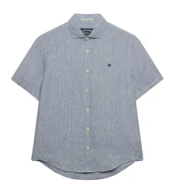 chemise - MANCHE LONGUE - vetement homme - Coton - Bleu - Superdry