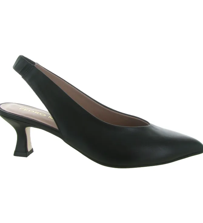 escarpins et trotteurs - Bride arrière - femme - Cuir - Noir - Pedro miralles