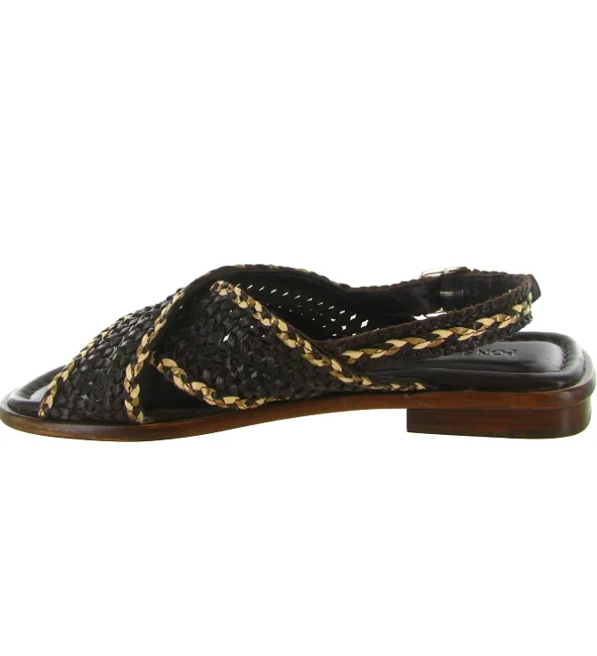 escarpins et trotteurs - Bride arrière - femme - Cuir - Marron - Pons quintana
