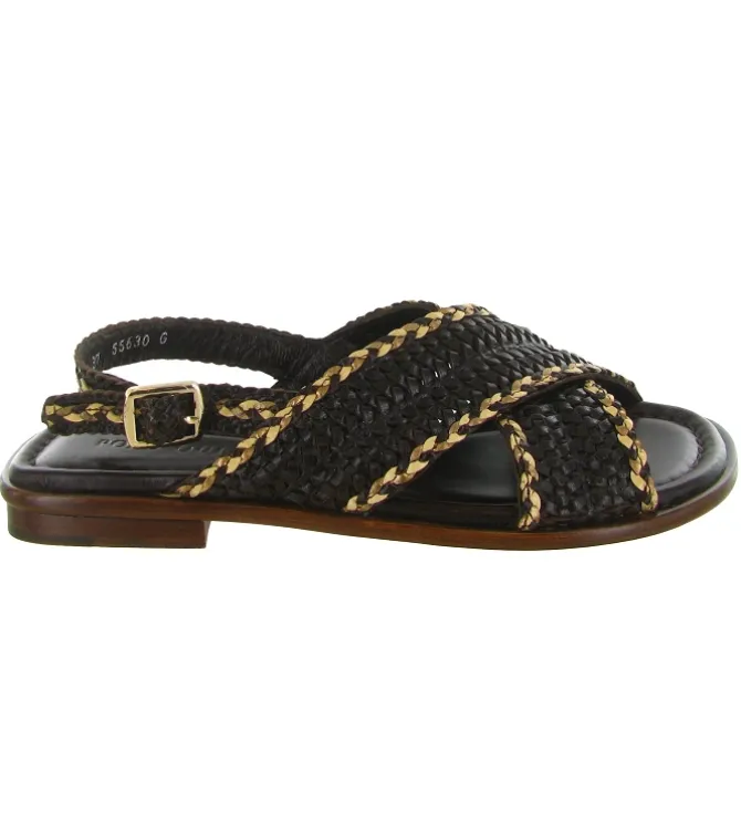 escarpins et trotteurs - Bride arrière - femme - Cuir - Marron - Pons quintana
