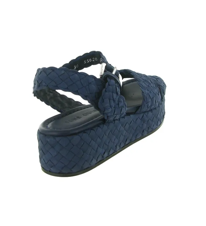 escarpins et trotteurs - Bride arrière - femme - Cuir - Bleu - Pons quintana