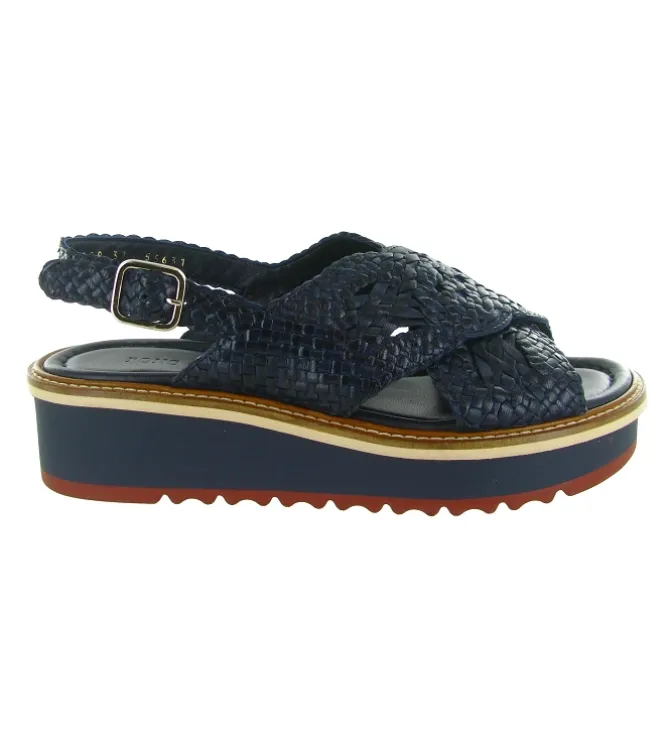 escarpins et trotteurs - Bride arrière - femme - Cuir - Bleu Marine - Pons quintana
