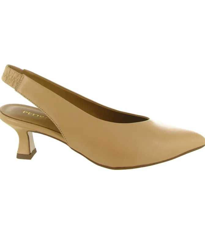 escarpins et trotteurs - Bride arrière - femme - Cuir - Beige - Pedro miralles