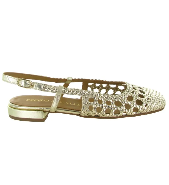 escarpins et trotteurs - Bride arrière - femme - Cuir - Or - Pedro miralles