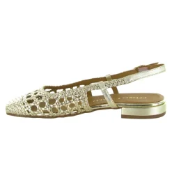 escarpins et trotteurs - Bride arrière - femme - Cuir - Or - Pedro miralles
