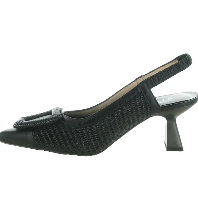escarpins et trotteurs - Bride arrière - femme - Cuir - Noir - Hispanitas