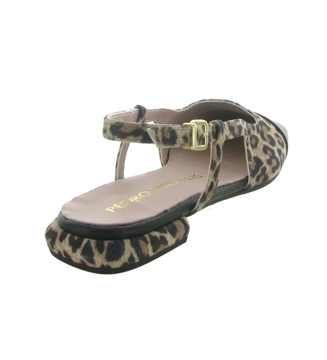 escarpins et trotteurs - Bride arrière - femme - Nubuck - Léopard - Pedro miralles